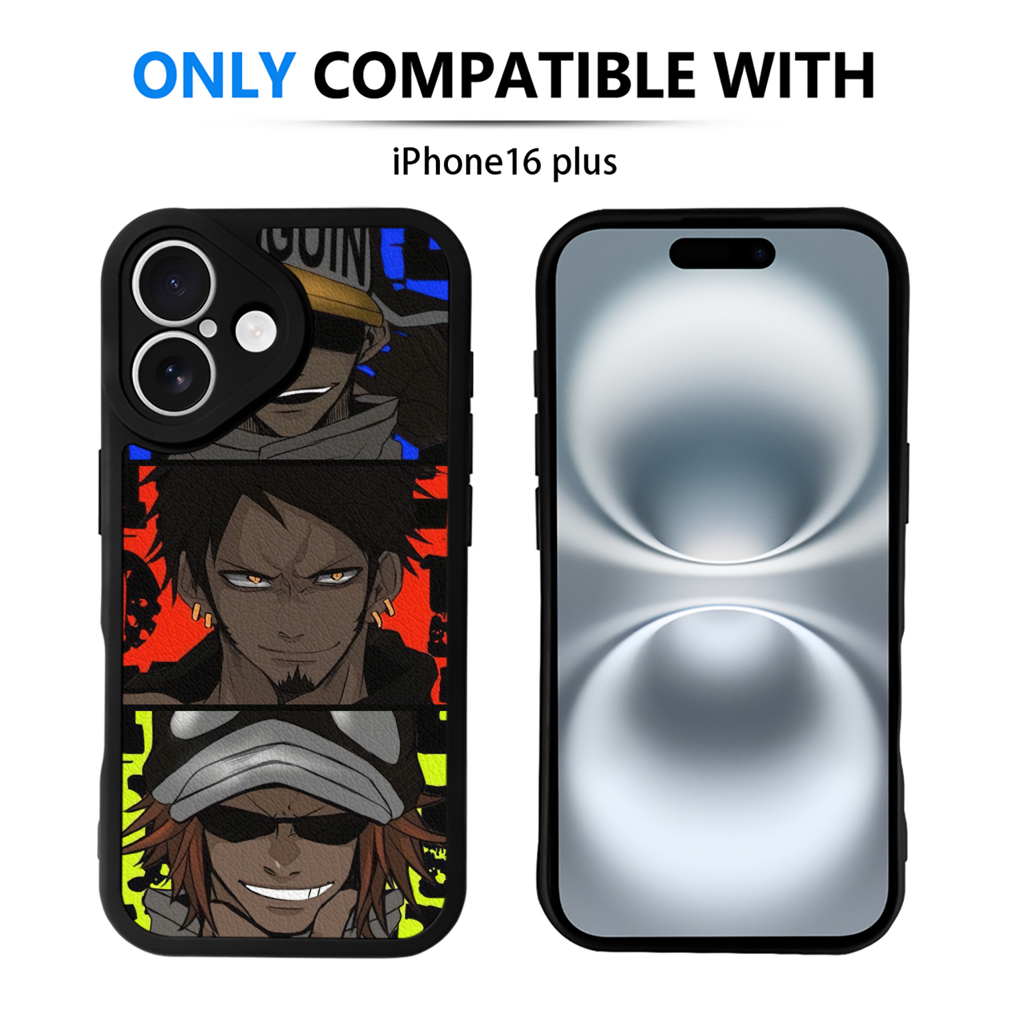 （画像用） ワンピース ONE PIECE 【iPhone 16シリーズ対応】シリコンスマホケース（レザー調） 材質：シリコン